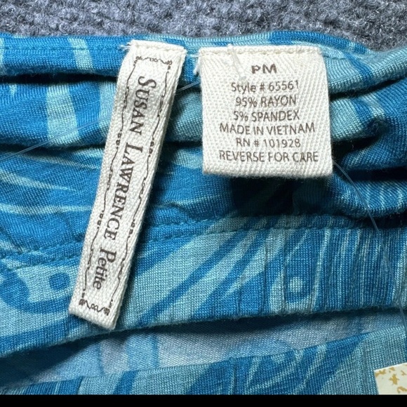 NWT Y2K Long Tube Top Susan Lawrence Tropical Shirt Halter Beads Tie Up Stretch - Picture 5 of 7